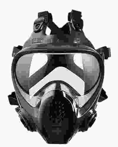 chemical mask with filter is main element of fire post