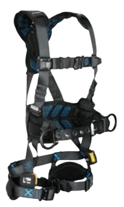 positioning body harness for safe working at height at a spacific position.